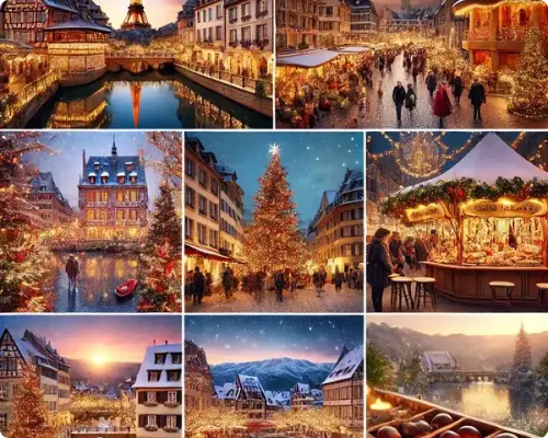 Les meilleures façons d'explorer les destinations de Noël en France en toute tranquillité avec KIRO TRAVEL